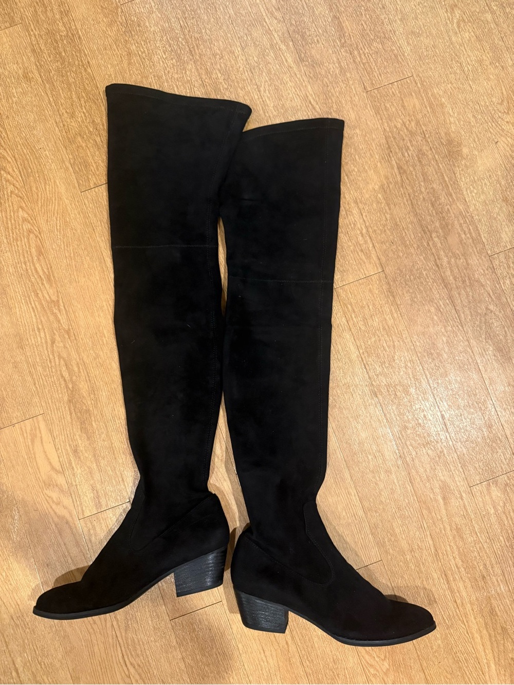 Dolce Vita Black Over-the-Knee Suede Boots